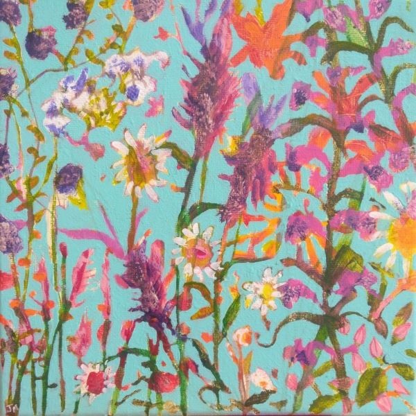 Painting of various flowers